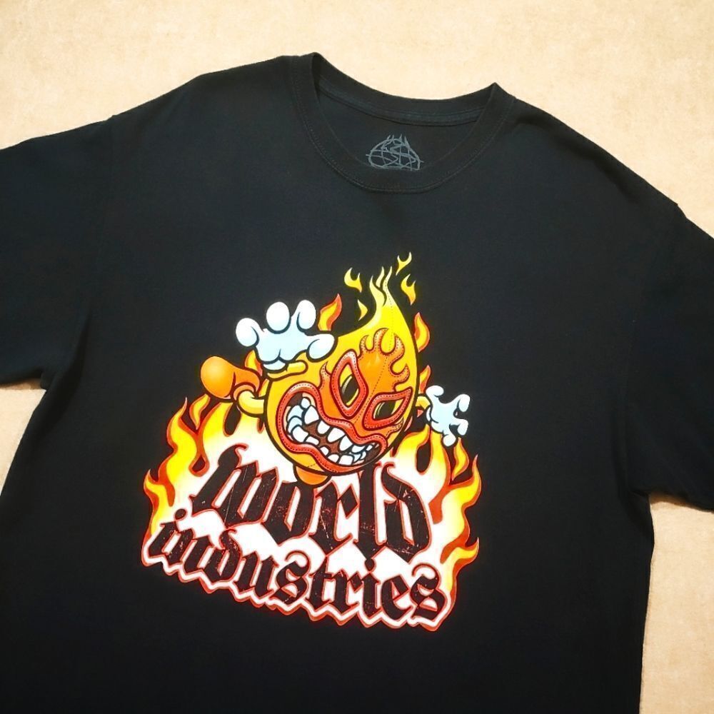 Vintage World Industries Short Sleeve Black Graphic Tee #2